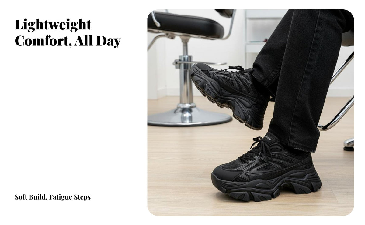 Dad shoes, 7cm Height Increasing, Black fighter, High urban trend, Unisex, Autumn Winter, Plush Lining, Lightweight everyday Shoes