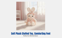 Floral Skirt Bunny Plush Toy, Adorable Rabbit Doll, Soft Stuffed Animal, Comfort Toy for Kids, Birthday, Valentine's Gift