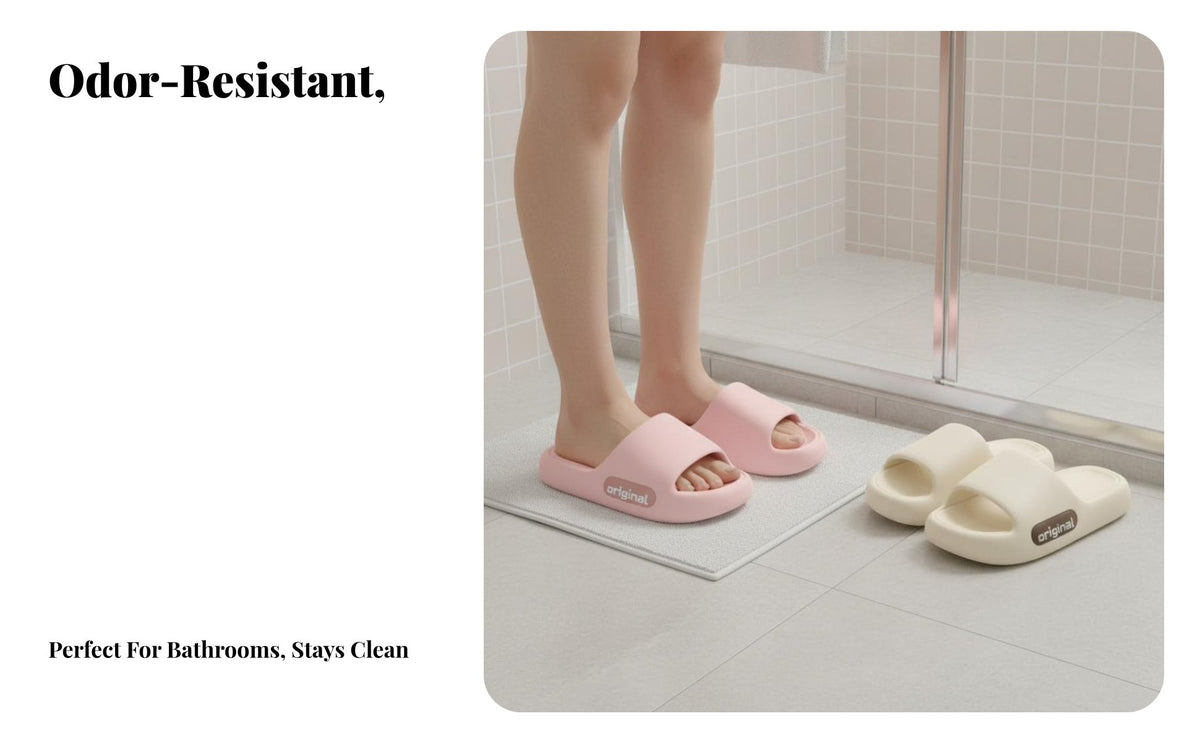 Soft padding house shoes, Indoor foam Non-Slip Slides, Couple's Bathroom Shower Sandals, Odor Resistant, Thick Sole