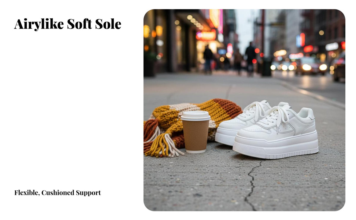 Women's Cream Platform Sneakers Lined, Thick Sole, Winter Height Boost Shoes