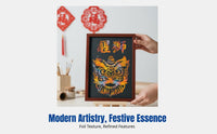 DIY Burnt Foil Painting Kit, Foil Art Complete Set, Chinese New Year Traditional Craft, Group Activity, Horse Year Theme