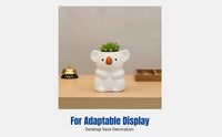 Creative Ceramic Flower Pot, Cartoon Koala Planter, Cute Desktop Pot, Indoor Garden Decor