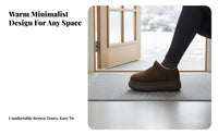 Retro Chunky Mule house shoes, Women's Winter Faux Lined winter Boots, Warm Thick Sole, 2025 New design
