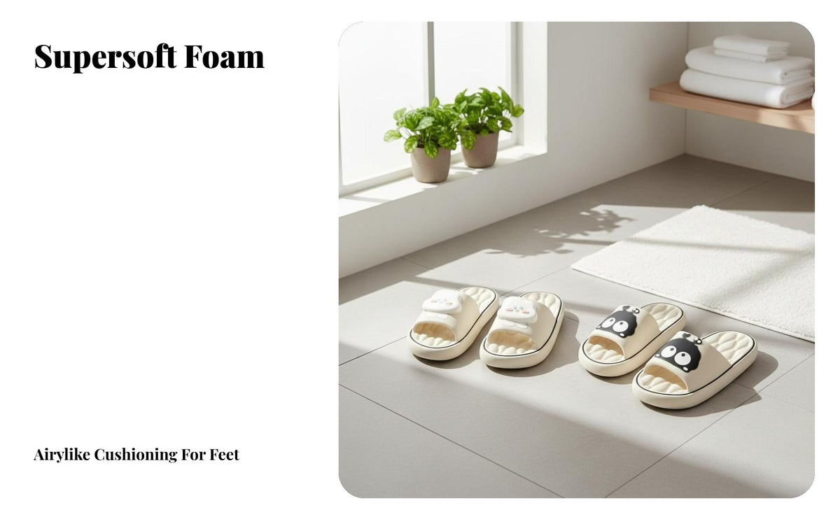 Couple footwear, foam Soft Indoor Slide, Summer 2025, Home Bathroom, Unisex, Random Color