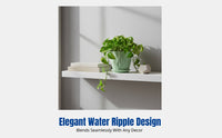 Water Ripple PP Flower Pot Set, Thickened, With Tray, Nordic Minimalist, Multi-Color, Desktop Decor