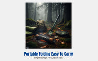 Multifunctional Outdoor Folding Survival Tool, Portable Carbon Steel, With Compass, Storage Bag