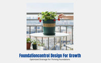 Round Planter, Gallon Flowerpot, Base Control, Modern Resin Pot for Balcony, Desktop, Home Garden
