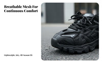 Chunky Dad Shoes, Thick Sole Height Boost, Casual Trainers for Men, Urban Style, Breathable Mesh, All Season