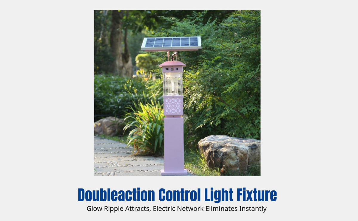 Rose Outdoor LED Mosquito Killer Lamp, Electric Shock Rechargeable, Garden Yard Lighting