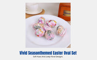 Easter Oval Hanging Ornaments, Creative DIY Painted Eggs, Seasonal Home Decor
