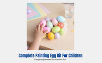 Colorful Plastic Easter Eggs DIY Hand-Painted Craft Toy, Kids Art Activity, Kindergarten Supplies