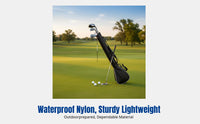Sports Club Bag, Black, Foldable, Large Capacity, Adjustable Strap, Waterproof Nylon, Outdoor Sports