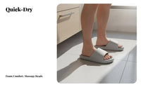 Men's Bathroom house shoes, 2025 New Indoor Home Shower Sandals, Anti-Slip, Quick-Dry, foam Odor-Resistant Slides