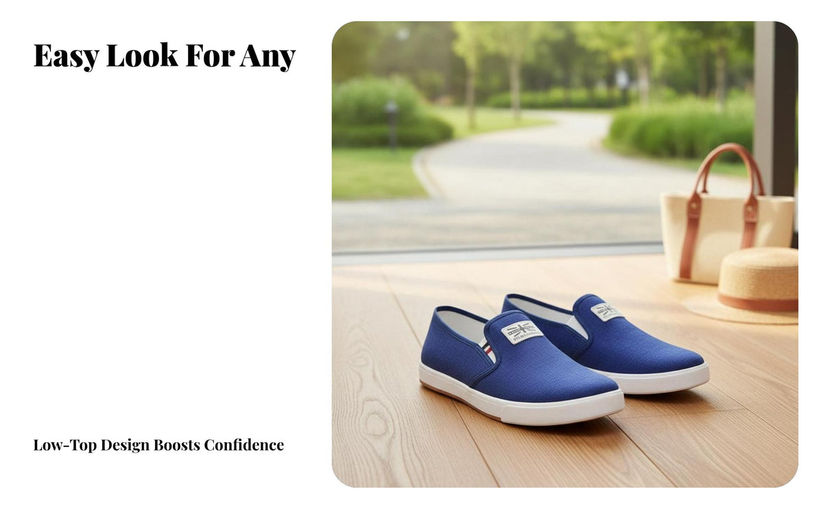Canvas shoes, Soft Sole, Non-Slip Beef Tendon Outsole, relaxed Low-Top Shoes for Men, season Summer Comfort