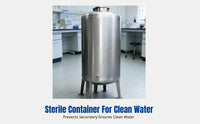 304 Stainless Steel Sterile Water Tank, Food & Medical Grade, Horizontal Clean Water Storage