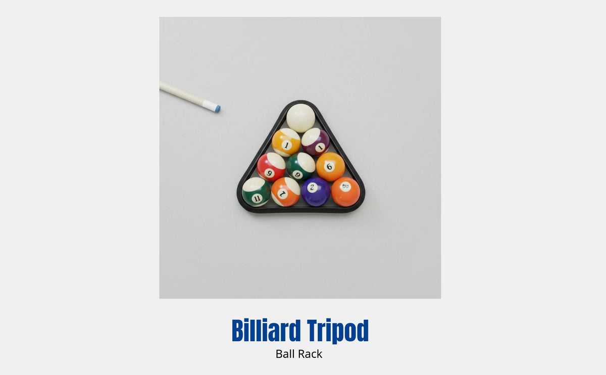 Billiard Triangle Rack, Kids and Adults Ball Positioning Frame, Multi-Size Table Billiards Accessory