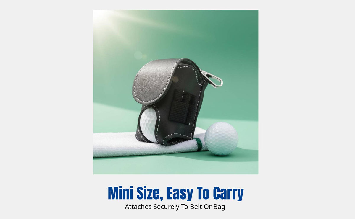 Sports Ball Storage Bag, Outdoor Mini Leather Waist Clip, Customizable