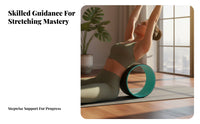 stretching Wheel, Pilates Ring for Home Use, firm foam, Backbend Support, Beginner Stretch cylinder