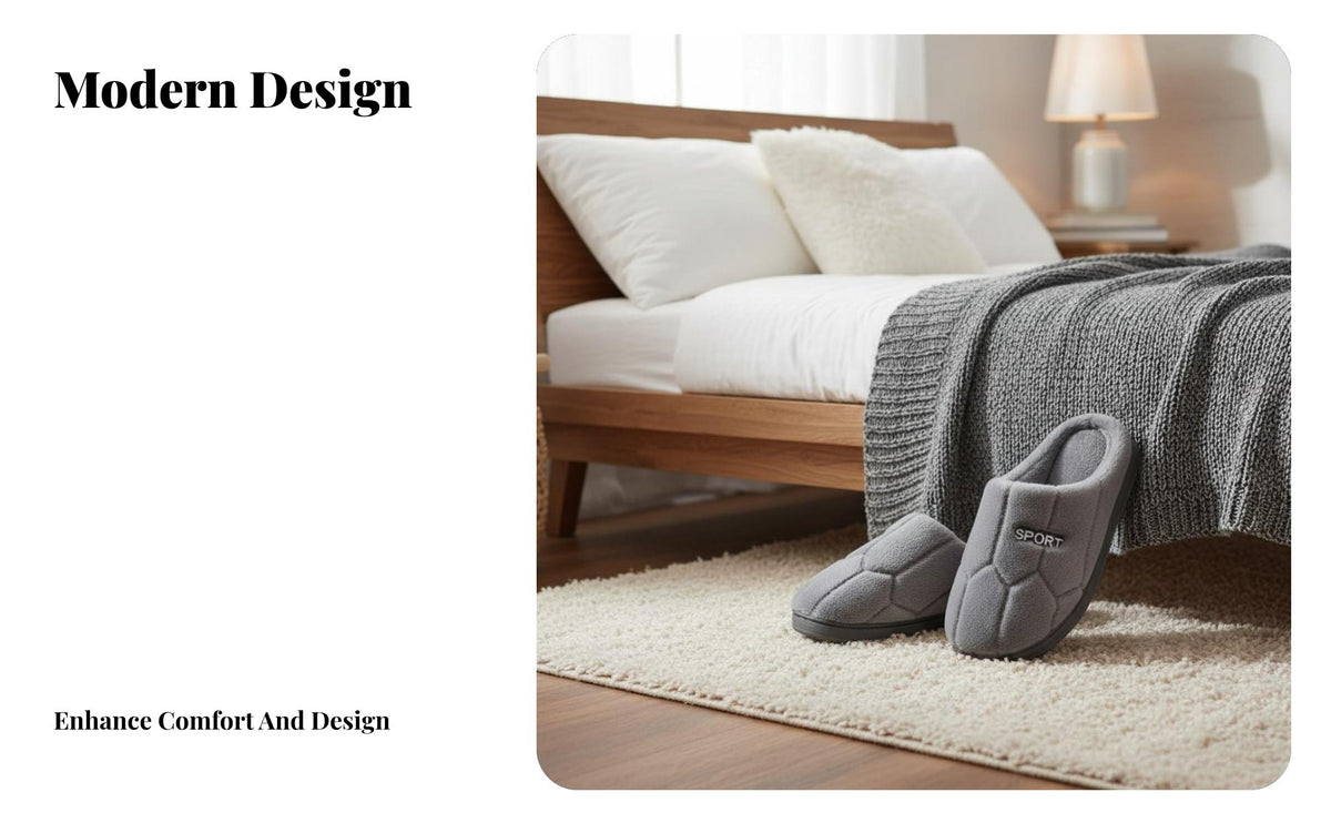 Cotton house shoes, Indoor Thick Sole, Warm Plush, Non-Slip, pair, Winter Home Shoes for Men & Women