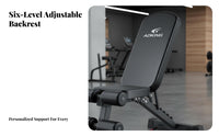 Adjustable Weight Bench, Multifunctional Dumbbell Bench for Home Gym, Foldable Sit Up Assistant, Men Strength Training