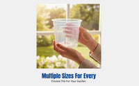 Clear Thickened Flower Pot, Breathable Resin Planter for Roses, Balcony