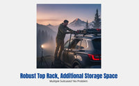 SUV Roof Rack for JETOUR X70PLUS X90 X95, Double-Layer Aluminum, No-Drill, Large Capacity Carrier