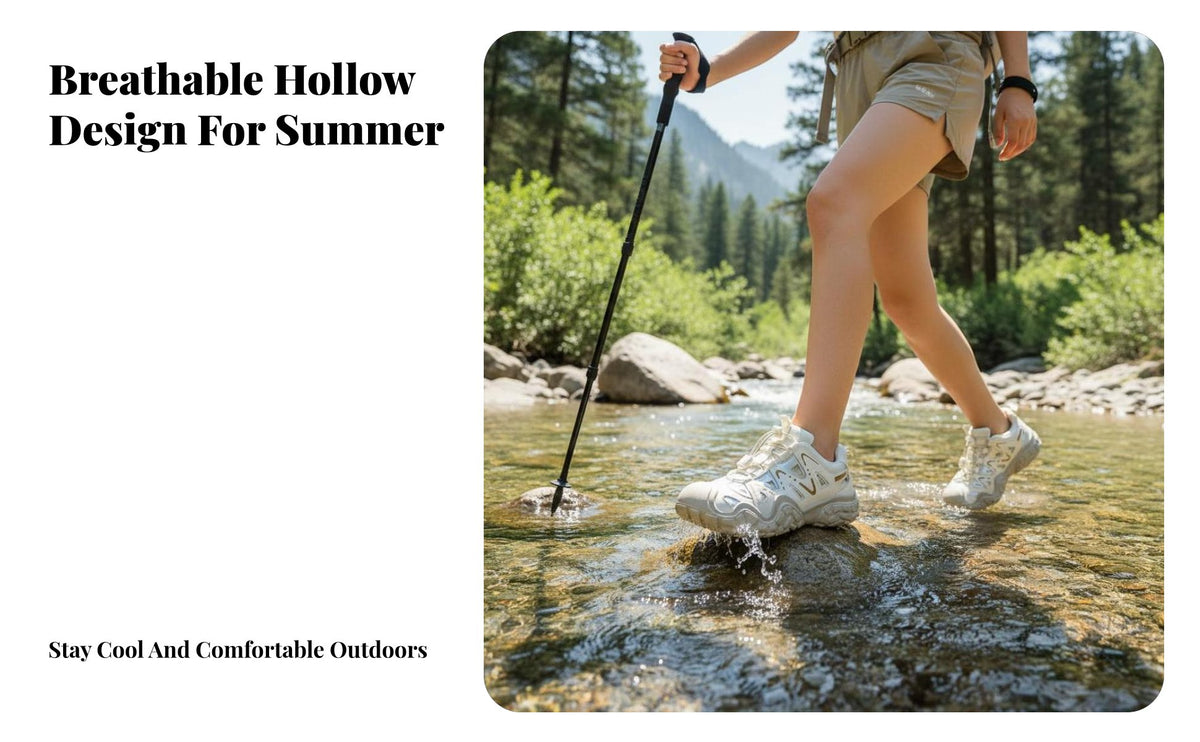 Water Hiking Shoes, Women's Sport Sandals, Summer Breathable Hollow ventilated, ventilateddoor relaxed