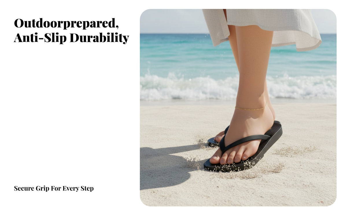 Flip Flops, Summer Outdoor Non-Slip Sandals, Unisex Beach Thong sandals, Soft PVC Sole