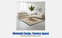 Sisal Area Rug, Handwoven Minimalist Carpet for Living Room, Bedroom, Tea Room