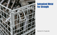 Warehouse Storage Cage, Foldable Metal Cage, Galvanized, Customizable, In Stock