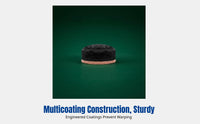 Multi-layer Cue Tip, 14mm, Black Eight & Nine Ball, Moderate Hardness, Enhanced Sealed Pack