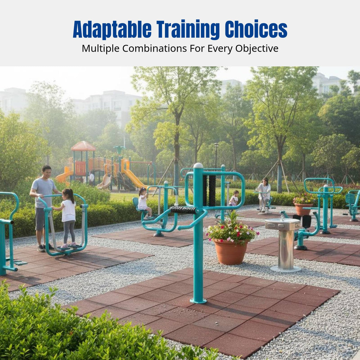 Outdoor Fitness Equipment, Certified Walking Machine, Community Public Training Set