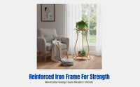 Floor Standing Stand, Multi-Tier Iron Flower Rack, Modern Metal Plant Holder, Minimalist Storage Shelf for Balcony, Living Room