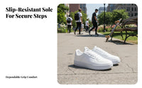 Men's cream athletic shoes, relaxed Lace-Up Shoes, Youth Trend, season Autumn, adaptable Board Shoes, 2025 New design