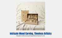 Family Easter Wooden Craft, Holy Week Teaching Gift, Religious Wood Decor