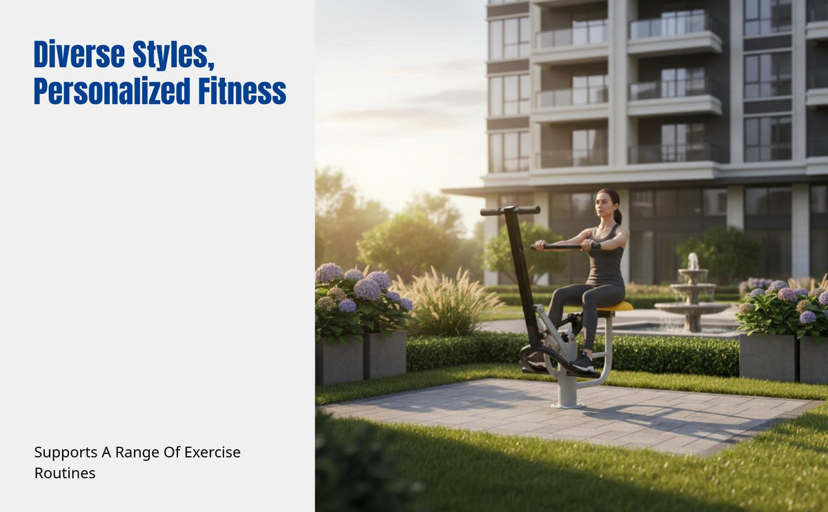 Garden Gym Equipment, Luxury Community Fitness Path, Premium Iron Exercise Machine for Parks