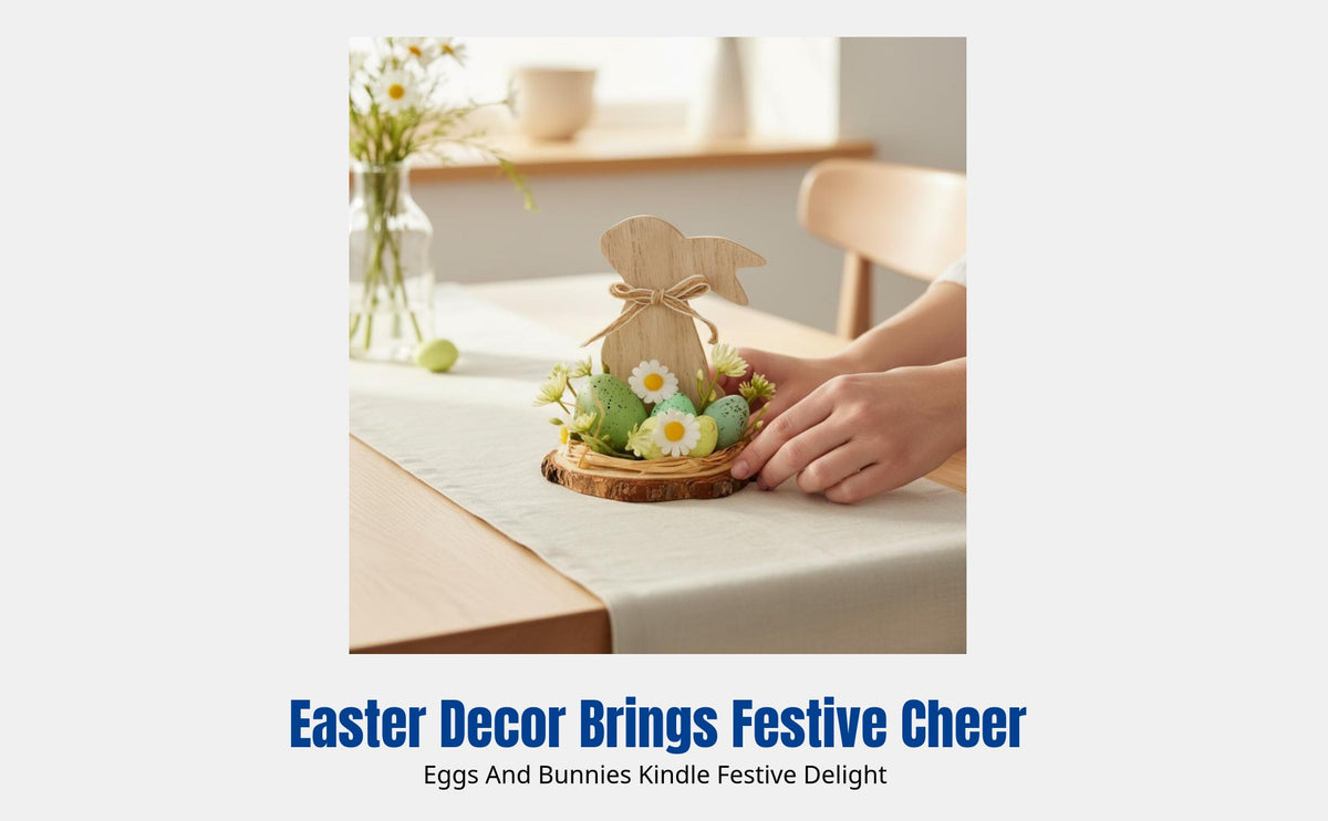 Easter Hare Oval Wooden Desktop Decor, Handmade, Creative Holiday Gift