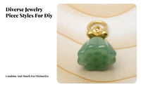 Chalcedony pendant for DIY bracelets