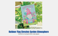 Seasonal Garden Flag, Holiday Decor Banner, Double-Sided Linen Yard Flag