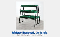 Supermarket Fruit and Vegetable Rack, Multitier Display Shelf, Metal Storage Stand, Commercial Produce Organizer