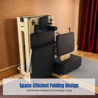 Pilates Reformer Bed, Foldable Aluminum Alloy & Wood, Home Gym, Studio Equipment
