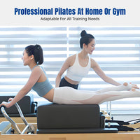 Pilates Reformer Bed, Foldable Aluminum Alloy & Wood, Home Gym, Studio Equipment