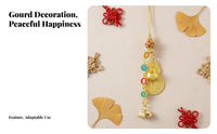 Snake Year Lucky Gourd Decor, Peace & Happiness Blessing, Phone & Bag Hanging Ornament