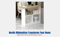 Small Apartment Bar Table, Nordic Partition Cabinet, Storage Shelf for Kitchen, Entryway