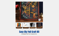 Traditional Foil Painting DIY Kit, Foil Art, Copper Foil Art, Framed Decor for Holidays