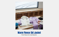 Youth Ski Suit Set, Three-in-One Detachable Fleece, Windproof, Waterproof, Thick Outerwear