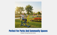 Community Outdoor Fitness Equipment, Multi-Set, Recreation Area Exercise Path, Stainless Steel, For Seniors & Children