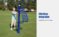 Outdoor Fitness Equipment, Community Recreation Area, Senior Exercise, Stainless Steel Walkway Set