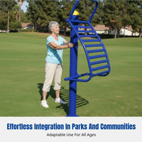 Outdoor Fitness Equipment, Community Recreation Area, Senior Exercise, Stainless Steel Walkway Set