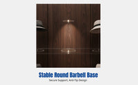 Acrylic Hat Stand, Transparent Display Rack, Round Barbell Base for Wigs, Watches, Jewelry